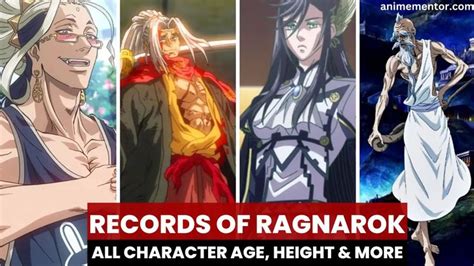 Record of Ragnarok Characters: Age, Birthday, Height, Gender, .